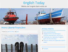 Tablet Screenshot of englishtoday.fr